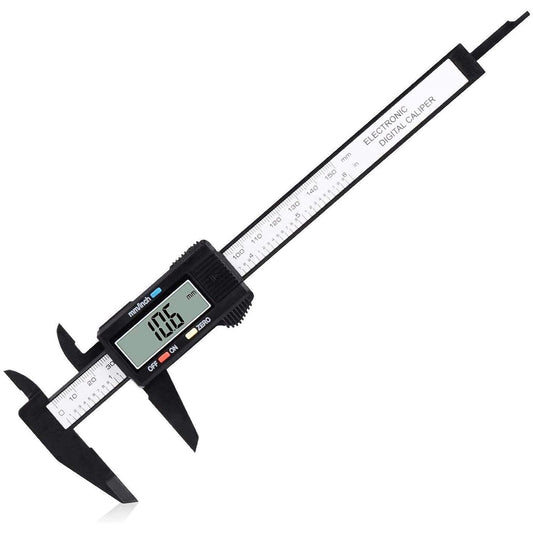 0-6" Calipers Measuring Tool - Electronic Micrometer Caliper with Large LCD Screen, Auto-Off Feature, Inch and Millimeter Conversion