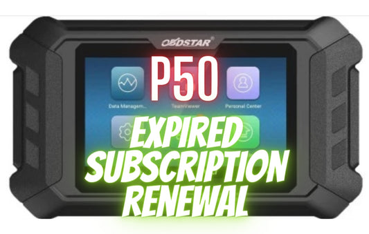 OBDSTAR P50 EXPIRED Device Update Service