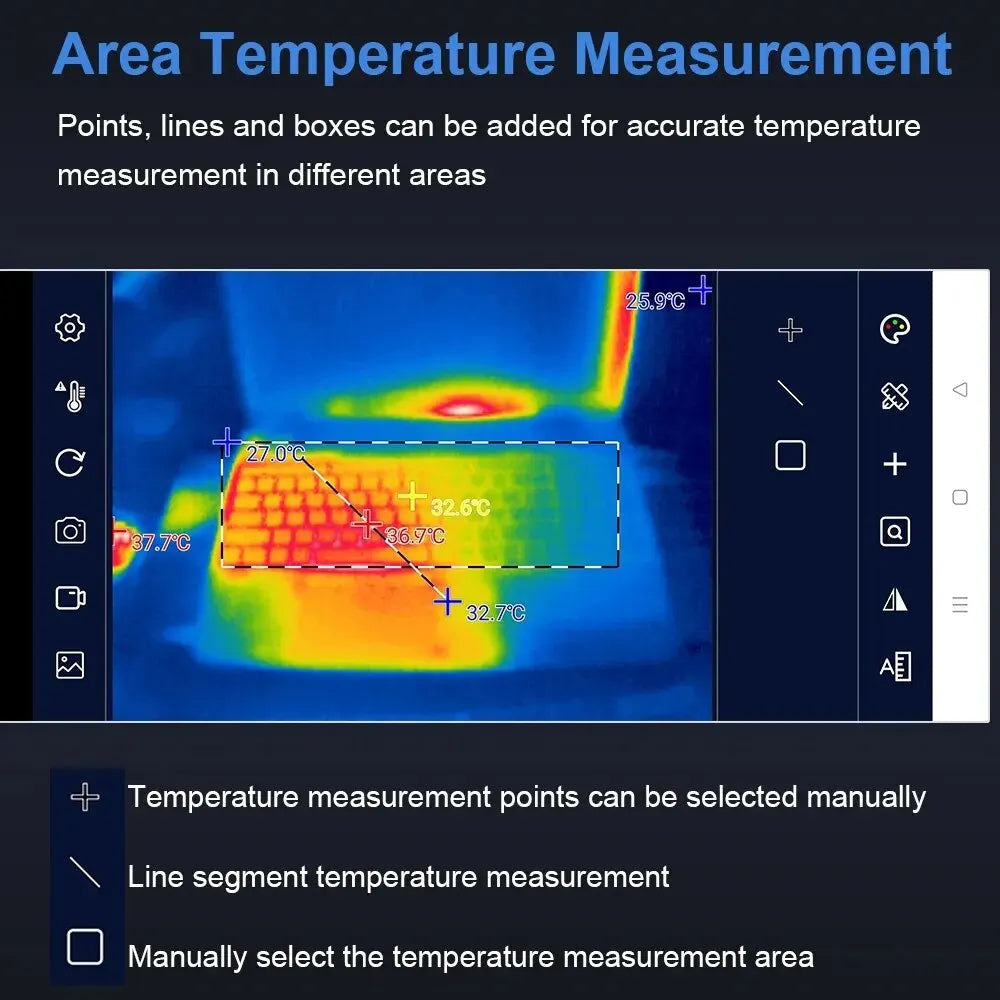 T7 256*192 Android Type-C Thermal Imager 25Hz Mobile Thermal Imaging Camera Device Fault Detectector