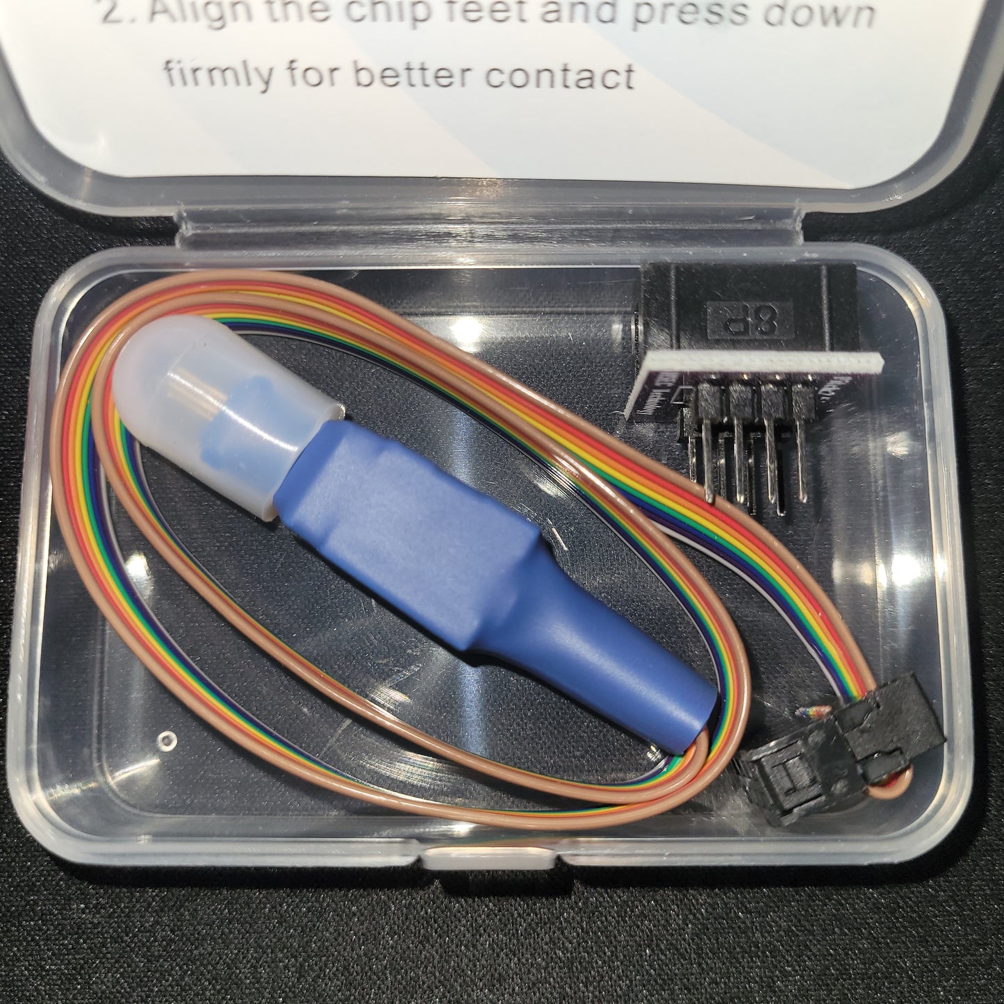 TSSOP8 0.65MM Test Clip Probe PUSH style For EEPROM 93CXX/25CXX/24CXX in circuit EEPROM reader/programming