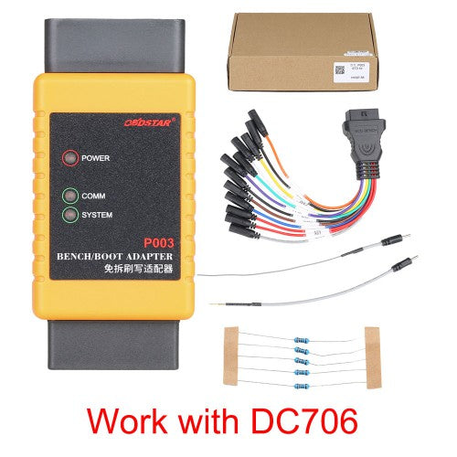 OBDSTAR P003 Adapter with ECU Bench Cables for OBDSTAR DC706 / X300 DP/ X300 DP PLUS/ Key Master DP/ X300 PRO4/ D800