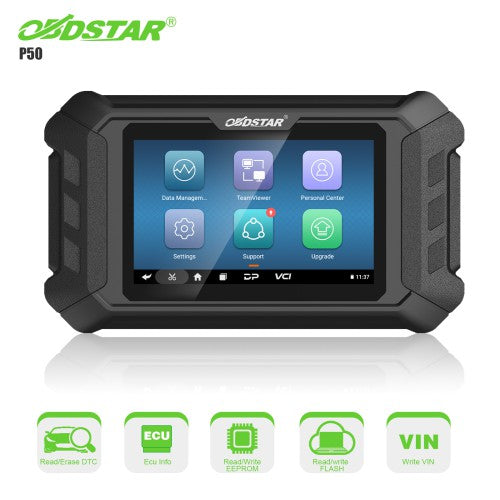 OBDSTAR P50 Airbag Reset Tool Clear Crash Data Cover 71 Brands and Over 9500 ECU Part No. by OBD/ BENCH