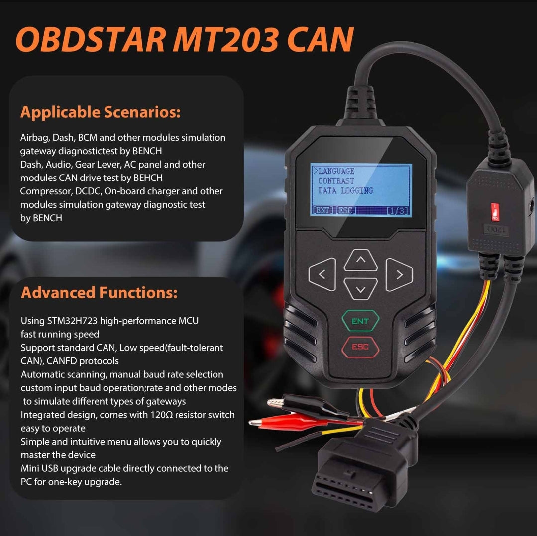 OBDSTAR MT203 CAN Driver/Gateway Simulator