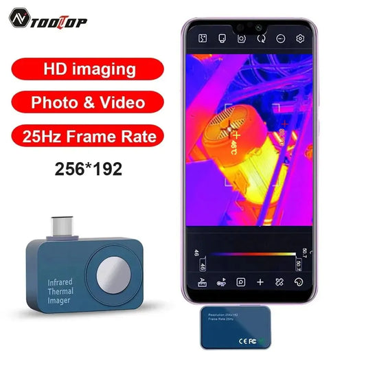 T7 256*192 Android Type-C Thermal Imager 25Hz Mobile Thermal Imaging Camera Device Fault Detectector