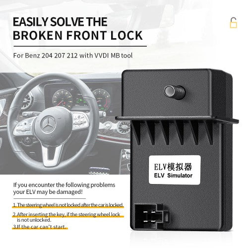 Xhorse - Mercedes Benz ESL / ELV Steering Lock Emulator for Benz 204 207 212 for use with VVDI MB