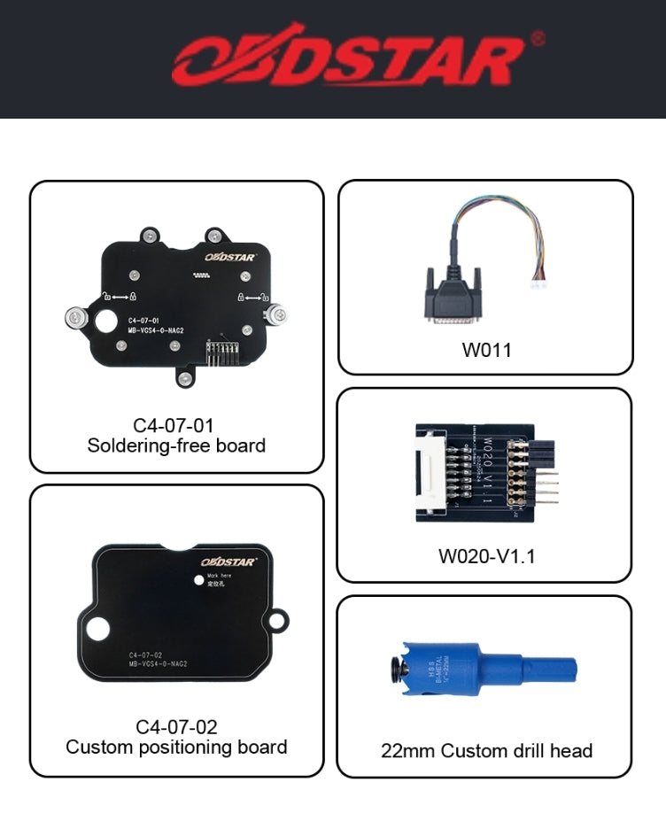 OBDSTAR C4-07(MB-VGS4-0-NAG2) Adapter Kit for G3/DC706