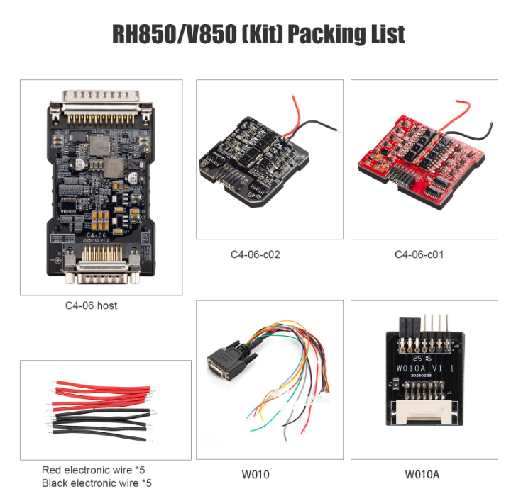 OBDSTAR RH850/V850 FULL Adapter Kit