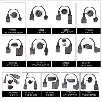 *PREORDER* OBDSTAR 25 Pcs of TCM Cables for DC706/ Blue & Green G3
