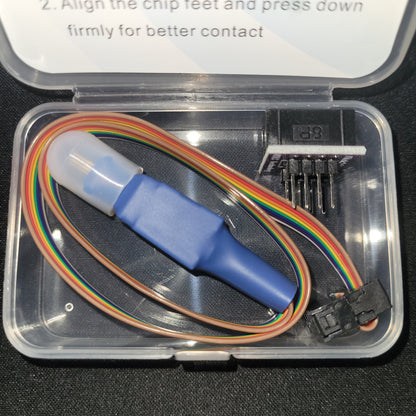 TSSOP8 0.65MM Test Clip Probe PUSH style For EEPROM 93CXX/25CXX/24CXX in circuit EEPROM reader/programming