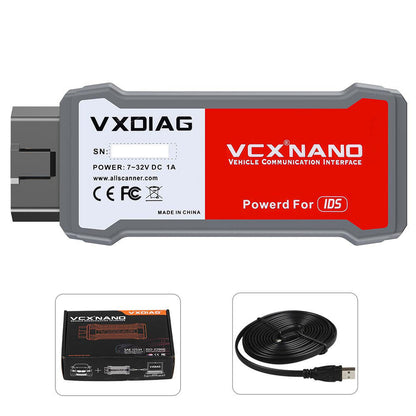 VXDIAG VCX NANO for Ford/Mazda V129 OBD2 Scanner J2534 VCI programming interface