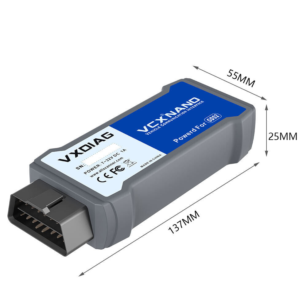 VXDIAG VCX NANO Fit for GM/OPEL GDS2 & Tech2Win J2534 Diagnostic programming Tool USB